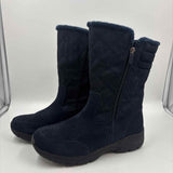 Lands End Women's Shoe Size 9 Navy Textured Boots