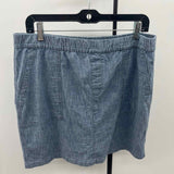 Lands End Women's Size 12 Blue Textured Skirt
