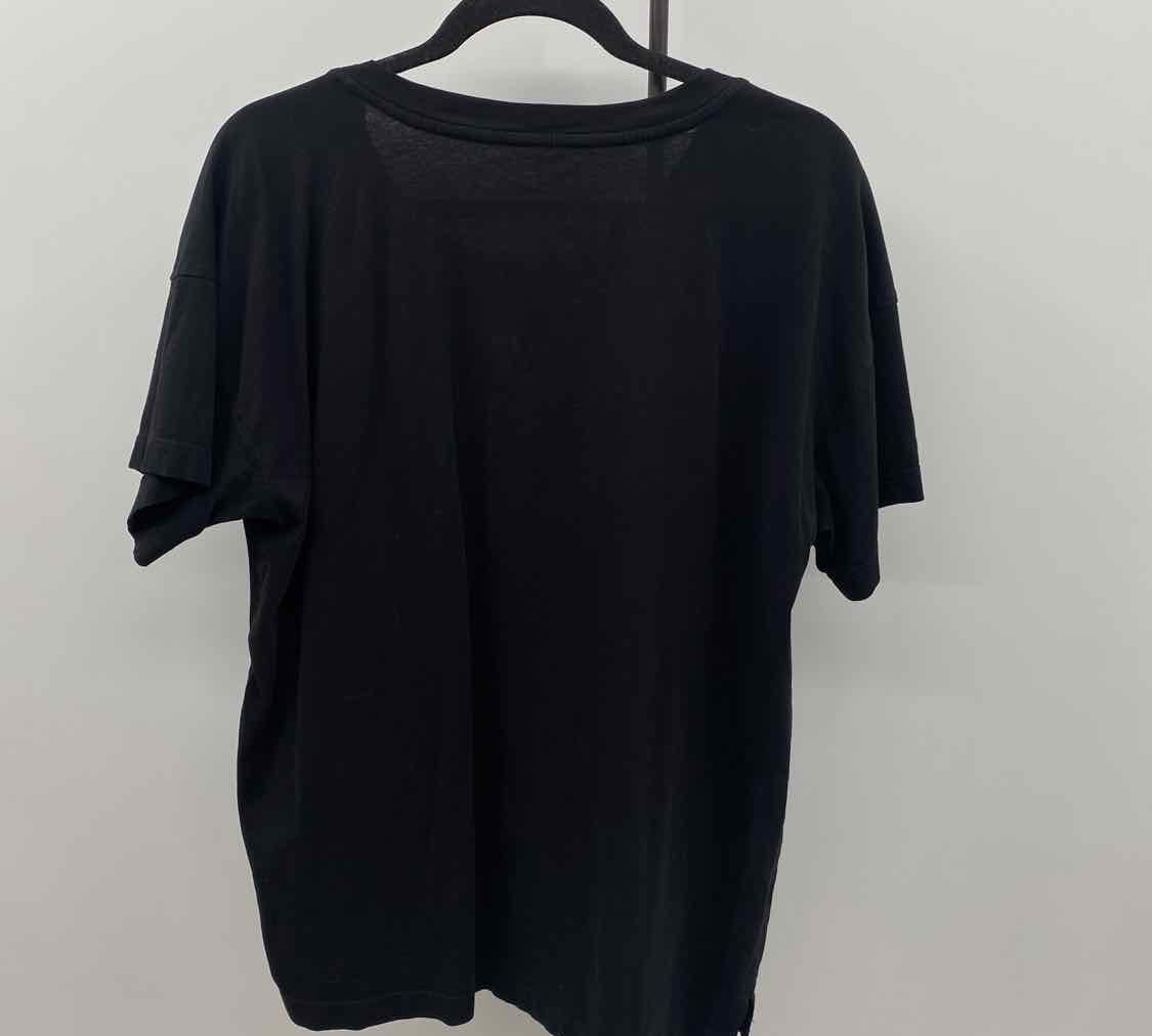 Anthropologie Junior's Size M Black Floral T-Shirt