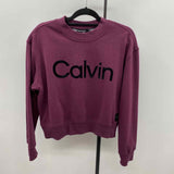 Calvin Klein Women's Size XL Wine Logo Sweatshirt