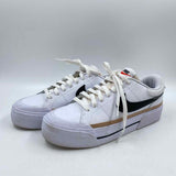 Nike Women's Shoe Size 8.5 White Solid Sneakers