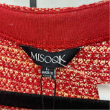 Misook Women's Size 14 Red Stripe Dress