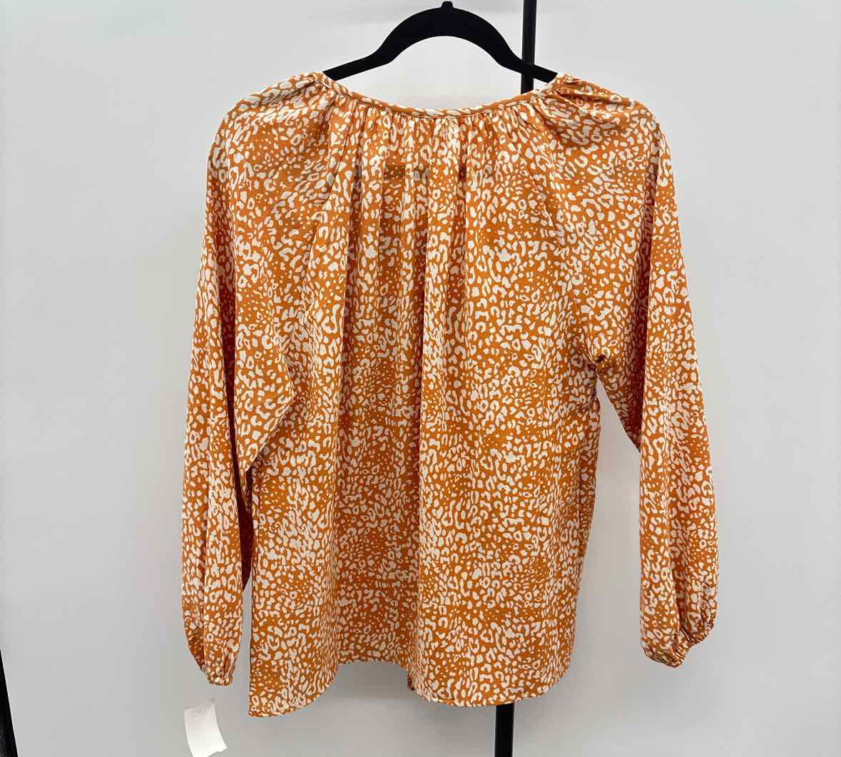 Unbranded Women's Size S Orange Multi-Pattern Long Sleeve Shirt