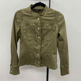 White House Black Market Women's Size 6 Olive Solid Jacket