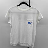 Vineyard Vines Women's Size S White Sailboats T-Shirt