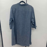Lands End Women's Size 18 Blue Solid Dress
