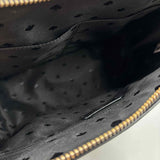 Interior KATE SPADE Black Leather PATTERSON DRIVE Domed Satchel Purse w/Crossbody Strap