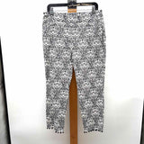 Chico's Women's Size 10P Black Paisley Capris