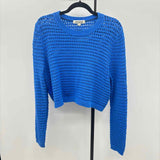 Boden Women's Size XL Blue Open Weave Sweater