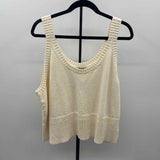 Madewell Junior's Size 3X Ivory Solid Tank