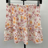 Pink Rose Women's Size S Pink Floral Skirt