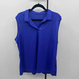Nike Women's Size XXL Blue Solid Sleeveless Shirt