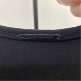 Tahari Women's Size L Black Solid Long Sleeve Shirt