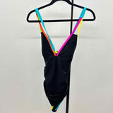 POPVIL Women's Size 14 Black Solid Swimsuit - 1 Piece
