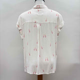 Rails Women's Size M White Misc. Short Sleeve Shirt