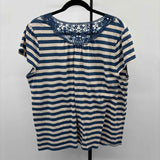 Jones Wear Women's Size 3X Blue Short Sleeve Shirt