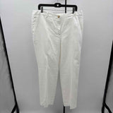 Talbots Women's Size 14 White Solid Pants