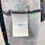 Lands End Women's Size L Multi-Color Floral Short Sleeve Shirt