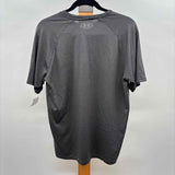 Under Armour Men's Size M Gray Striped Short Sleeve Shirt