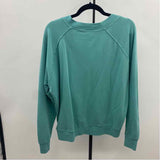 Perfect White Tee Women's Size M Green Solid Sweatshirt