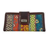 FOSSIL Women's Brown Patchwork Wallet