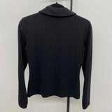 Banana Republic Women's Size S Black Solid Long Sleeve Shirt