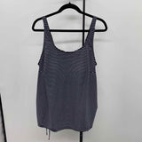 Bloomchic Women's Size 14 Black Stripe Swimsuit - Separate