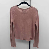 We the Free Women's Size M Mauve Solid Long Sleeve Shirt