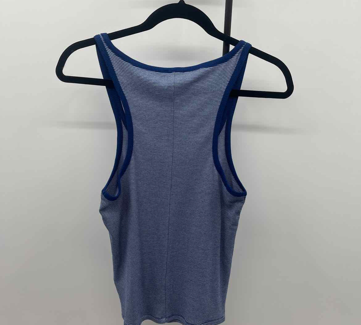 J Crew Women's Size M Blue Stripe Tank