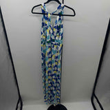 Soma Women's Size 14 Blue Abstract Dress