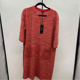 Misook Women's Size 14 Red Stripe Dress