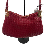 NWT SAM EDELMAN Woven Red Leather Shoulder Bag Purse