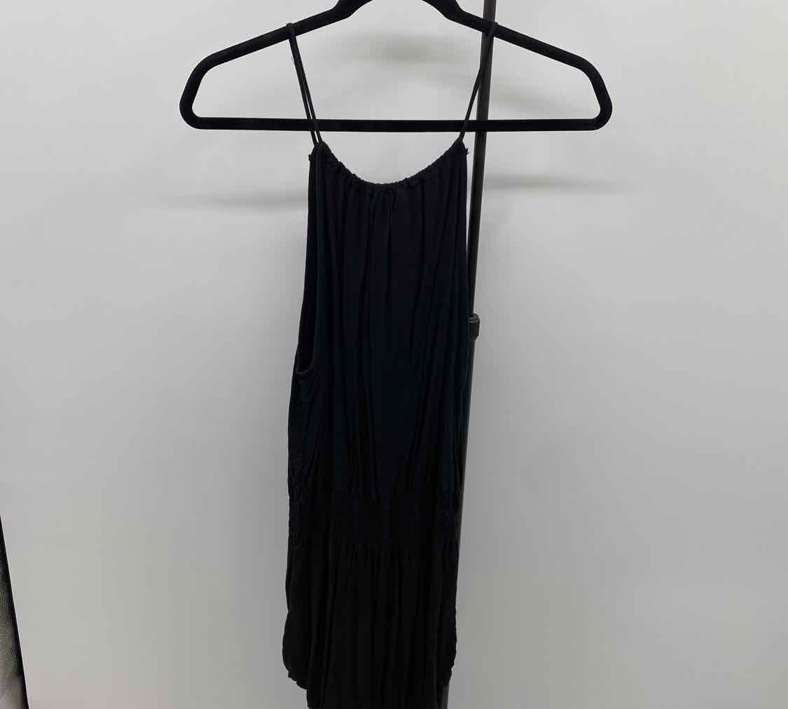 Brandy Melville Women's Size One Size Black Solid Sleeveless Shirt