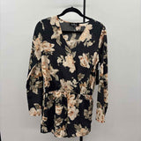 Lulus Women's Size 6 Charcoal Floral Jumper