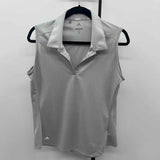 Adidas Women's Size L Gray Solid Sleeveless Shirt