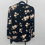 Lush Women's Size S Black Floral Jacket