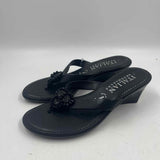 Italian Shoemakers Women's Shoe Size 6.5 Black Beaded Sandals