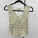 Urban Romance Women's Size S Ivory Sporty Sleeveless Shirt