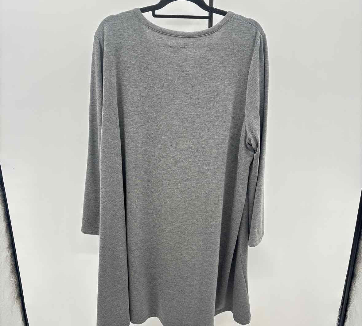 Falls Creek Women's Size 3X Gray Heathered Tunic