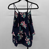 Rogue Women's Size M Navy Floral Tank
