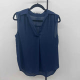 41 Hawthorn Women's Size M Navy Solid Sleeveless Shirt
