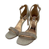 Badgley Mischka Women's Shoe Size 9 Gold Rhinestones Heels