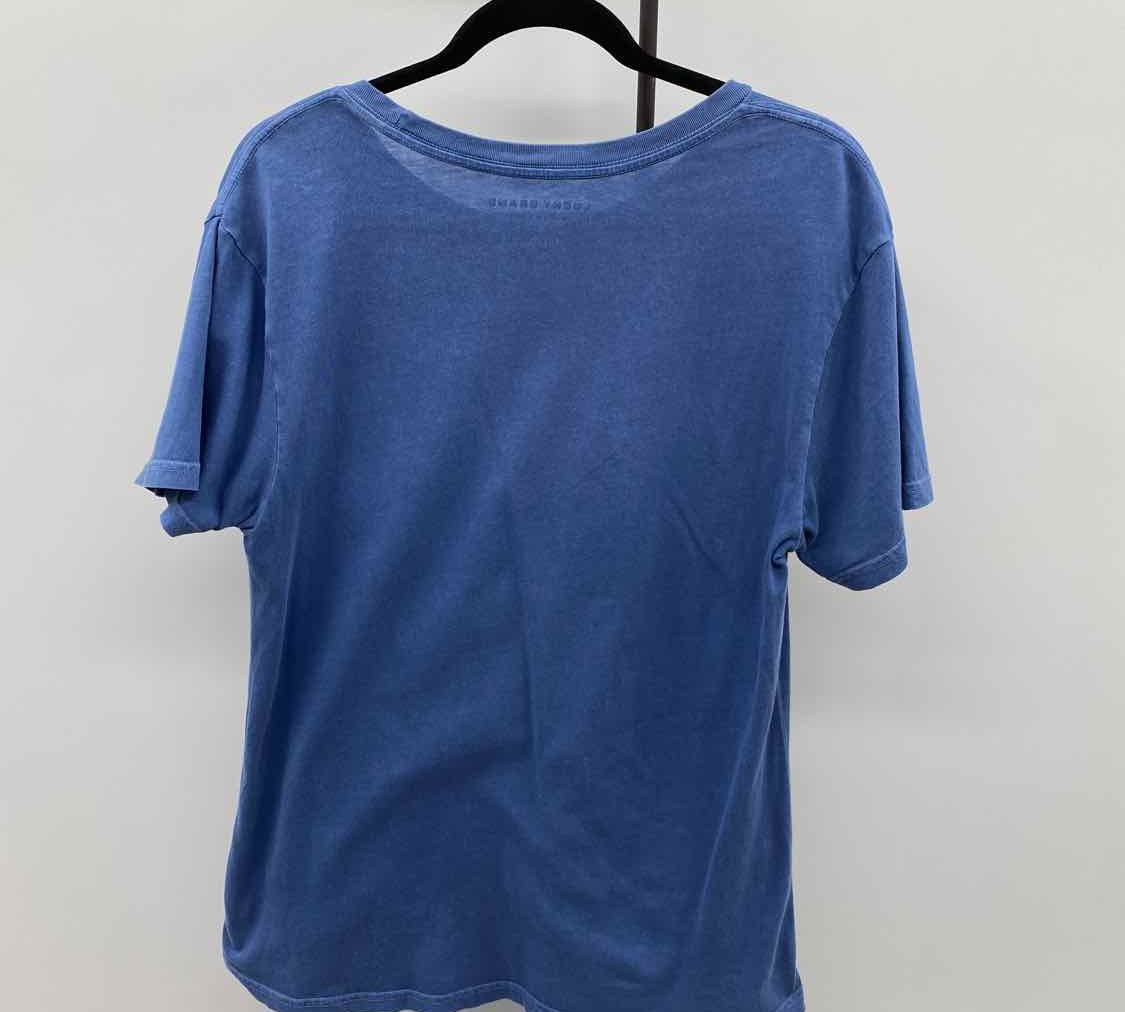 Lucky Brand Women's Size S Blue Words T-Shirt