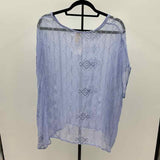 Chico's Women's Size M Purple Embroidered Coverup