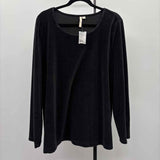 Pure Jill Women's Size XL Black Solid Long Sleeve Shirt