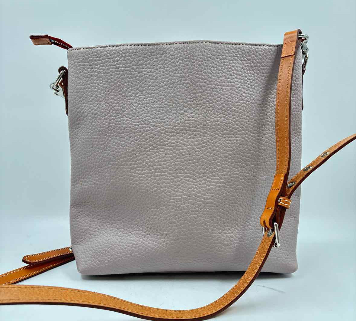DOONEY & BOURKE Taupe Gray Pebble Leather LANI Crossbody Purse