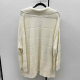 ava & viv Women's Size 3X White Textured Sweater