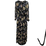 Tory Burch Women's Size 6 Navy Floral Dress