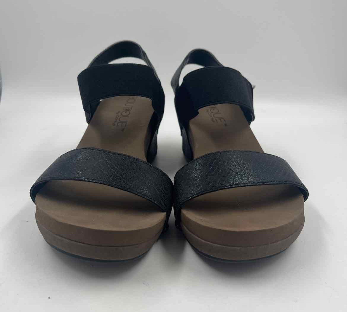 Corkys Women's Shoe Size 11 Black Textured Sandals
