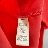 Max Studio Women's Size S Orange Solid Short Sleeve Shirt
